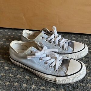 Light blue Converse All Star trainers